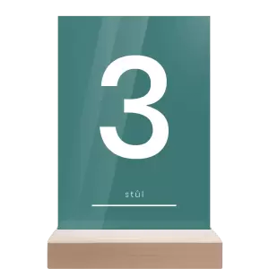 Plexi číslo stolu HELENA