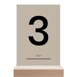 Papírové číslo stolu HELENA