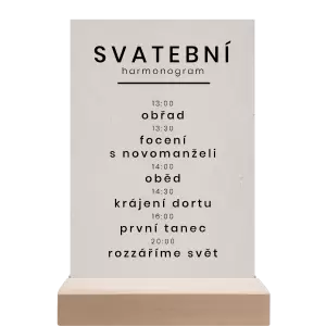 Papírový harmonogram HELENA