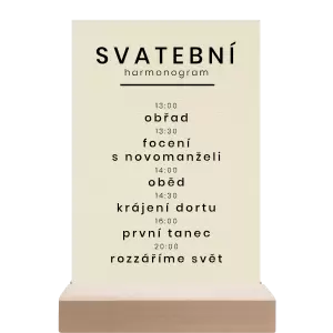 Papírový harmonogram HELENA