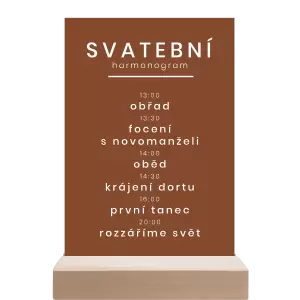 Papírový harmonogram HELENA