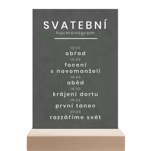 Papírový harmonogram HELENA