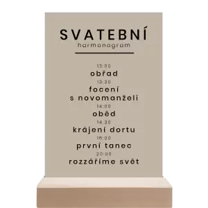 Papírový harmonogram HELENA