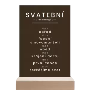 Papírový harmonogram HELENA