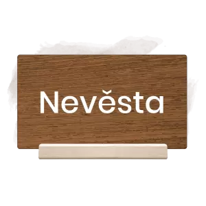 Dřevěná jmenovka HELENA