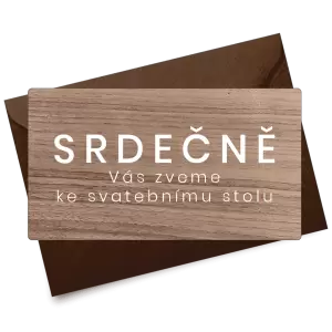 Dřevěná pozvánka HELENA