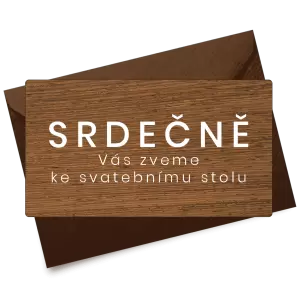 Dřevěná pozvánka HELENA