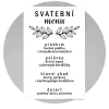 Papírové svatební menu IZABELA