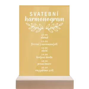 Papírový harmonogram IZABELA