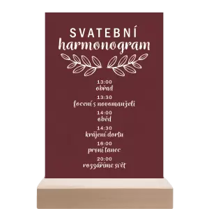 Papírový harmonogram IZABELA