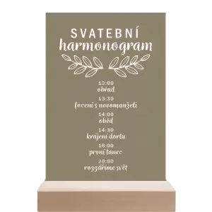 Papírový harmonogram IZABELA