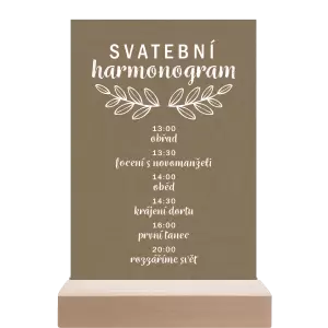 Papírový harmonogram IZABELA