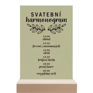 Papírový harmonogram IZABELA