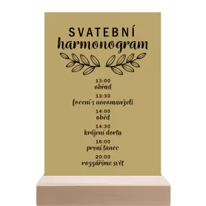 Papírový harmonogram IZABELA