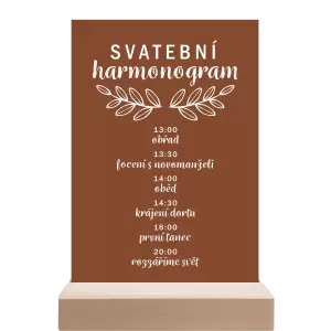 Papírový harmonogram IZABELA