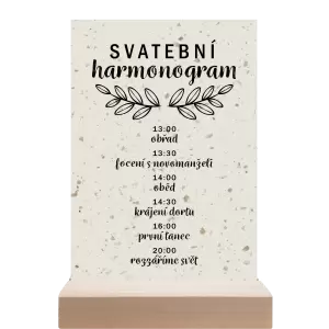 Papírový harmonogram IZABELA