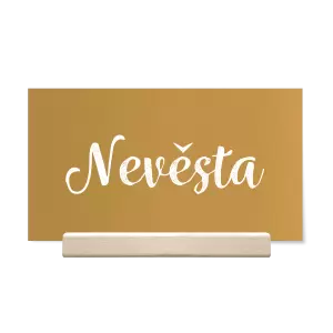 Papírová jmenovka IZABELA