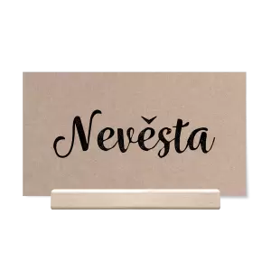 Papírová jmenovka IZABELA