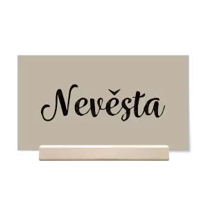 Papírová jmenovka IZABELA