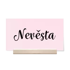 Papírová jmenovka IZABELA