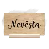 Dřevěná jmenovka IZABELA