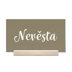 Papírová jmenovka IZABELA