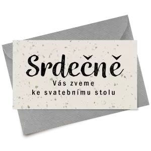 Papírová pozvánka IZABELA