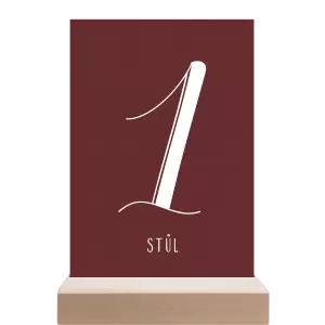 Papírové číslo stolu JOLANA