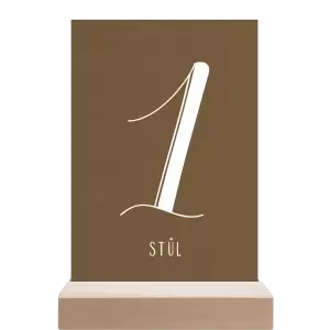 Papírové číslo stolu JOLANA