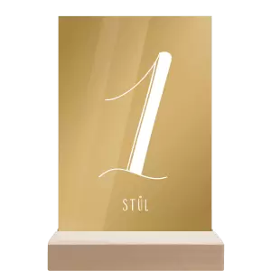 Plexi číslo stolu JOLANA