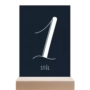 Papírové číslo stolu JOLANA