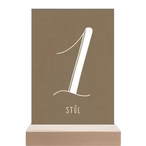 Papírové číslo stolu JOLANA