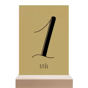 Papírové číslo stolu JOLANA