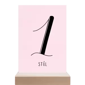 Papírové číslo stolu JOLANA