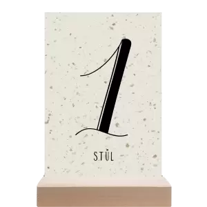 Papírové číslo stolu JOLANA