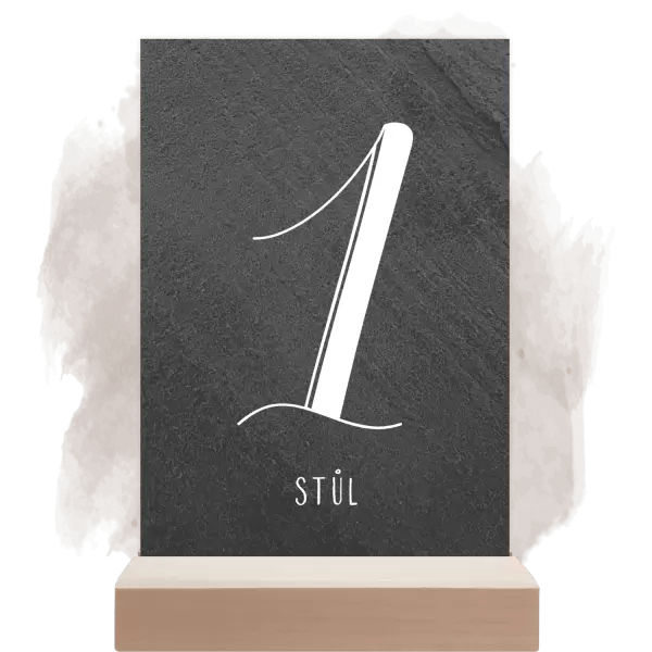 Kamenné číslo stolu JOLANA