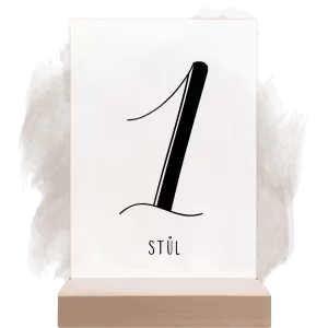 Plexi číslo stolu JOLANA
