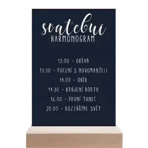 Papírový harmonogram JOLANA