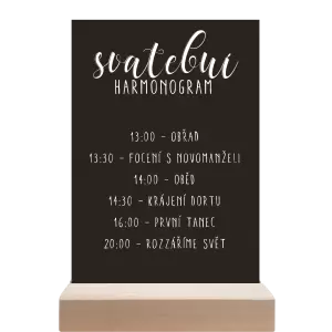 Papírový harmonogram JOLANA