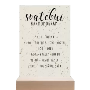 Papírový harmonogram JOLANA