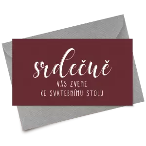 Papírová pozvánka JOLANA