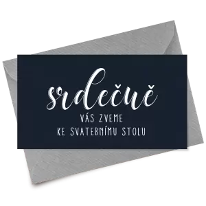 Papírová pozvánka JOLANA