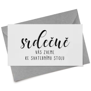 Papírová pozvánka JOLANA