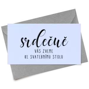 Papírová pozvánka JOLANA