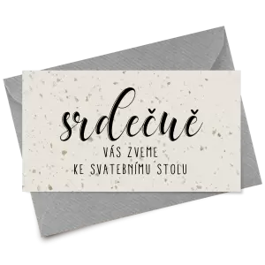 Papírová pozvánka JOLANA