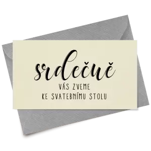 Papírová pozvánka JOLANA