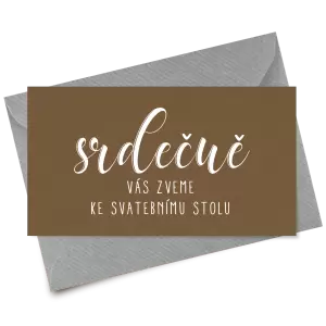 Papírová pozvánka JOLANA