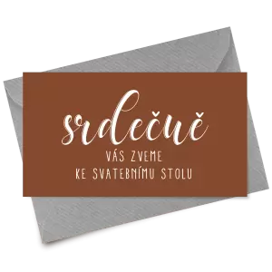 Papírová pozvánka JOLANA