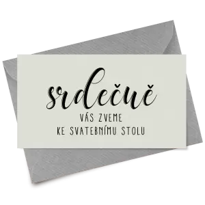 Papírová pozvánka JOLANA