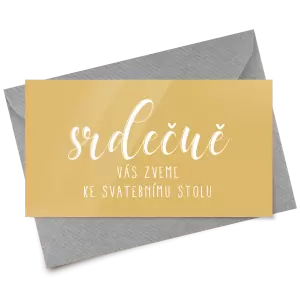 Papírová pozvánka JOLANA